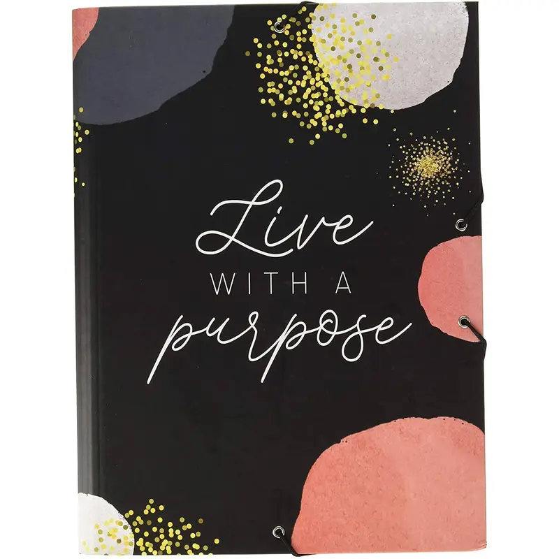 Erik Grupo Folder Elastic A4 Glitter Gold Dreams