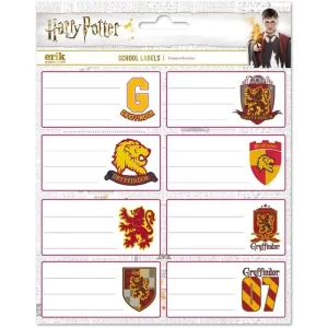 Harry Potter Self-adhesive Labels - Gryffindor