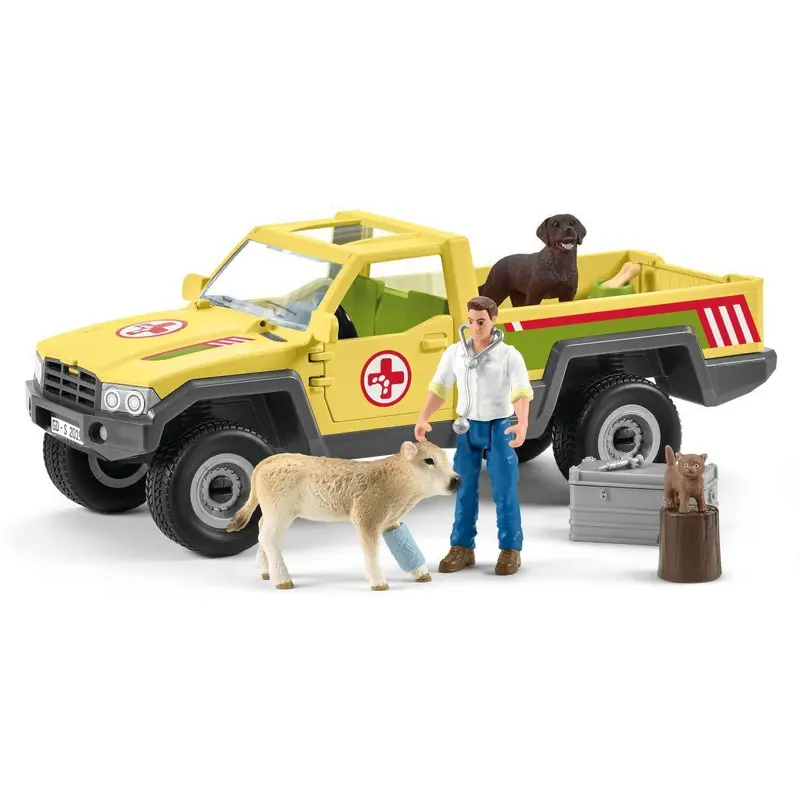 Schleich 42503 Veterinarian Visit At The Farm