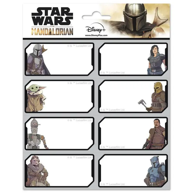 Star Wars Self-adhesive Labels, Star Wars The Mandalorian