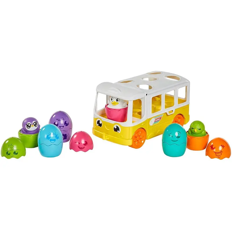 Toomies TOMY Hide and Squeak Egg Bus