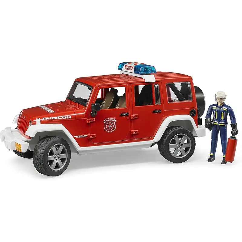 Bruder 02528 Jeep Rubicon Fire Rescue Vehicle