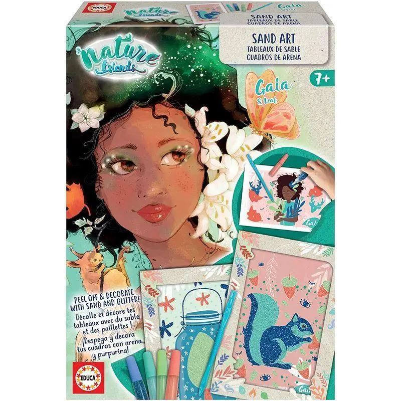 EDUCA Nature Friends Sand & Glitter Art Set