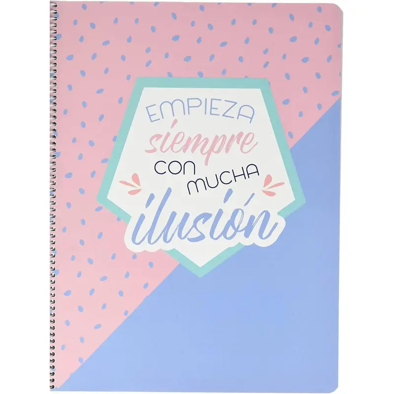 Erik Grupo Spiral Notebook A4, Microperforated, Amelie Pastel Collection