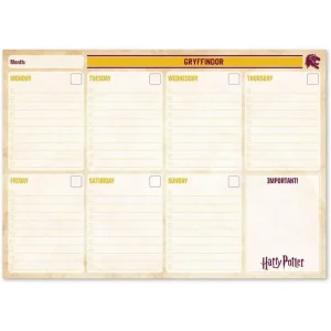 Harry Potter Gryffindor Official Weekly Desk Planner