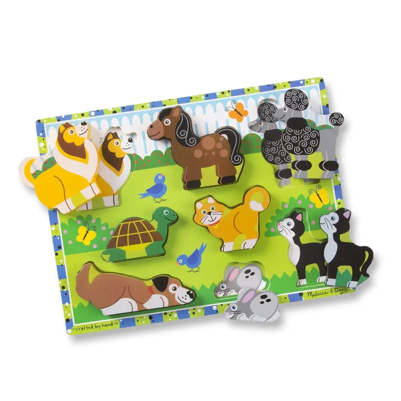 Melissa & Doug 13724 Pets Chunky Puzzle - 8 Pieces
