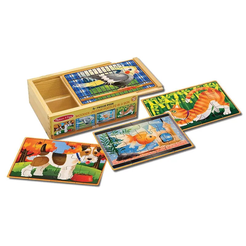 Melissa & Doug 13790 Pets Jigsaw Puzzles In A Box