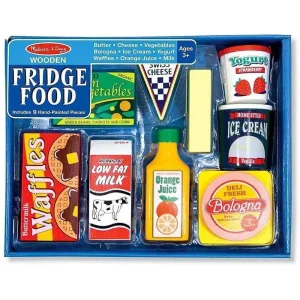 Melissa & Doug 14076 Wooden Fridge Food