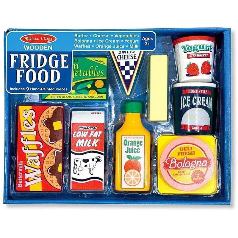 Melissa & Doug 14076 Wooden Fridge Food