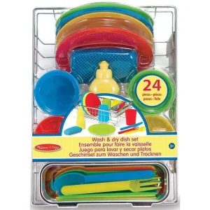 Melissa & Doug 14282 Wash & Dry Dish Set