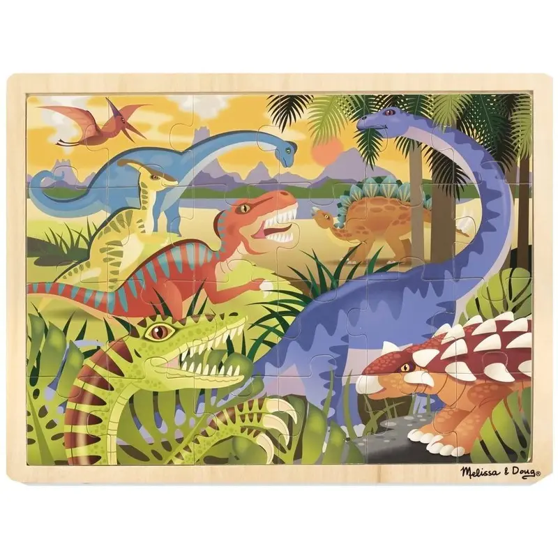 Melissa & Doug 19066 Dinosaur Jigsaw Puzzle 24pc