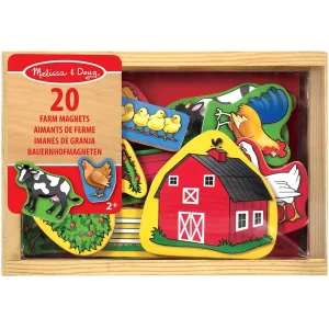 Melissa & Doug 19279 Wooden Farm Magnets, Small