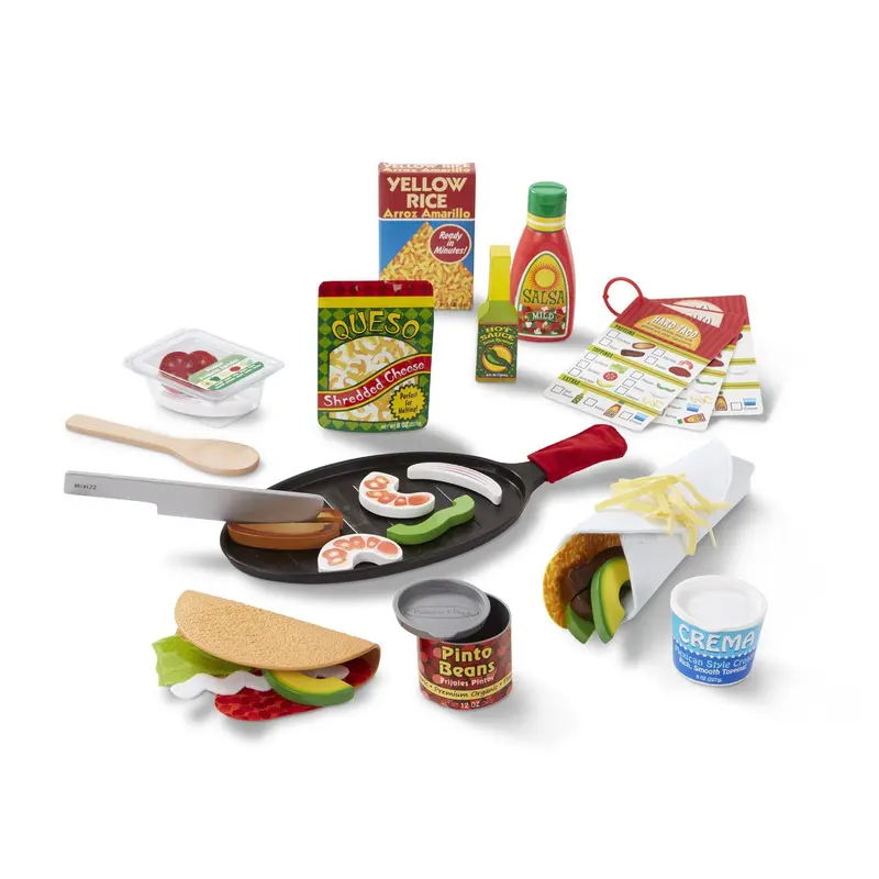 Melissa & Doug 19370 Fill & Fold Taco & Tortilla Set