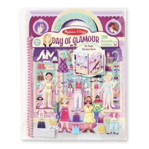 Melissa & Doug 19412 Deluxe Puffy Sticker Album - Day of Glamour