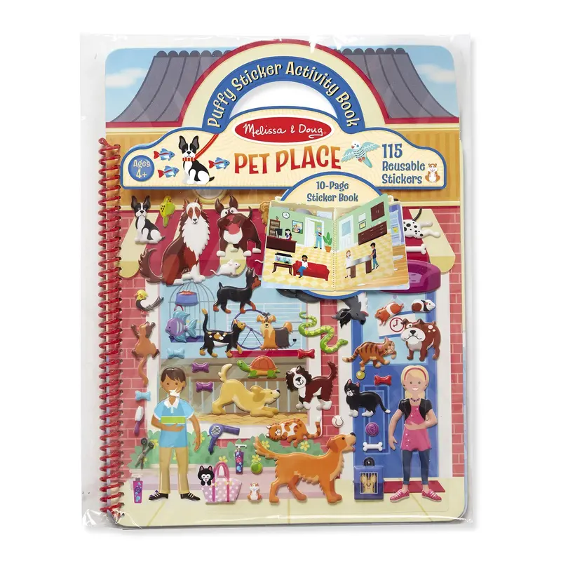 Melissa & Doug 19429 Puffy Sticker Activity Book - Pet Place