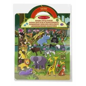 Melissa & Doug Reusable Puffy Sticker Play Set - Safari
