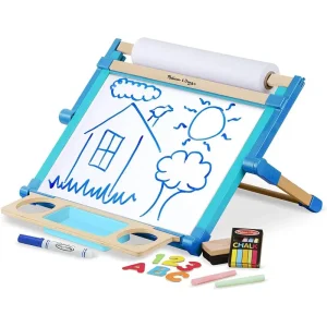 Melissa & Doug Wooden Double-sided Tabletop Easel