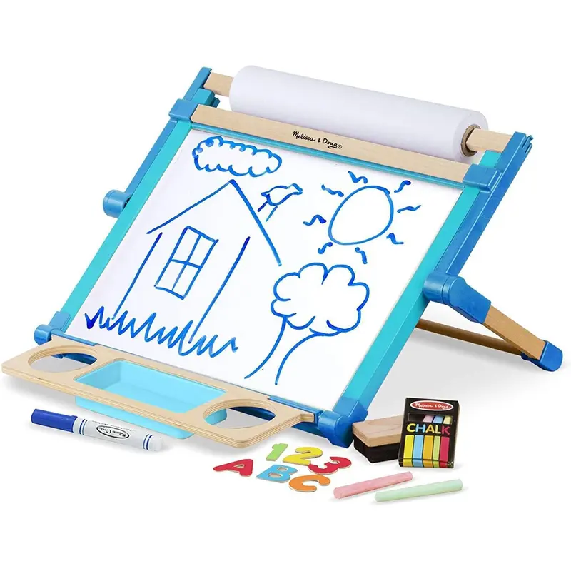 Melissa & Doug Wooden Double-sided Tabletop Easel