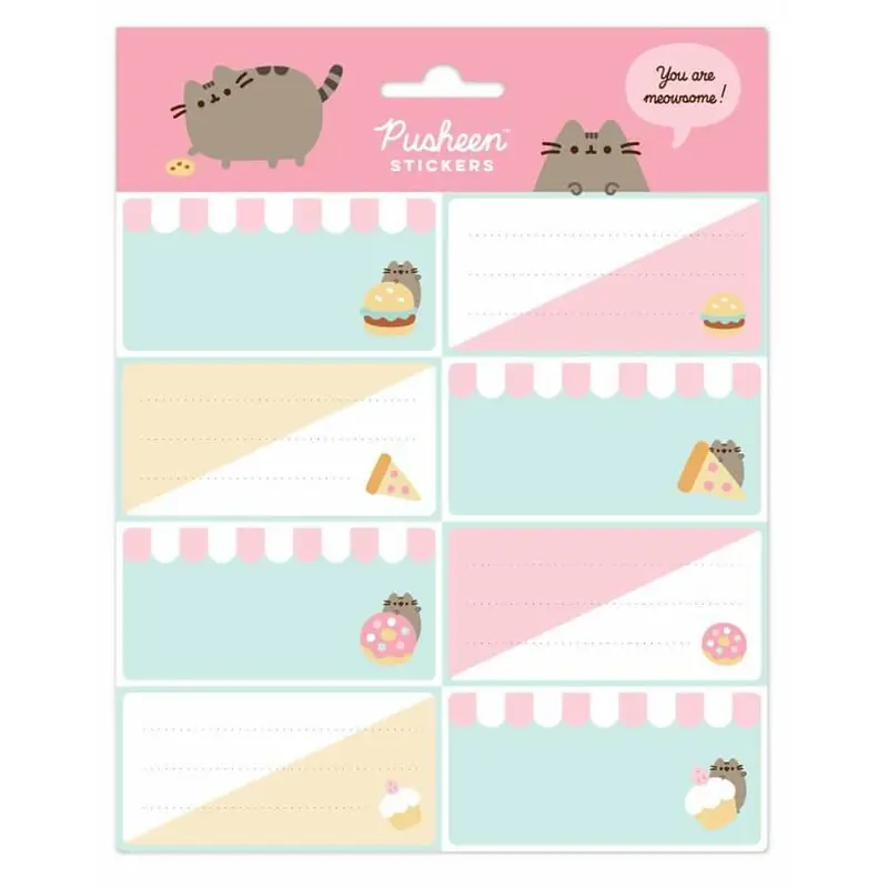 Pusheen ELE0279 Self-adhesive Labels, Pusheen Foodie Collection