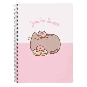 Pusheen Spiral Notebook A4, Pusheen Rose Collection