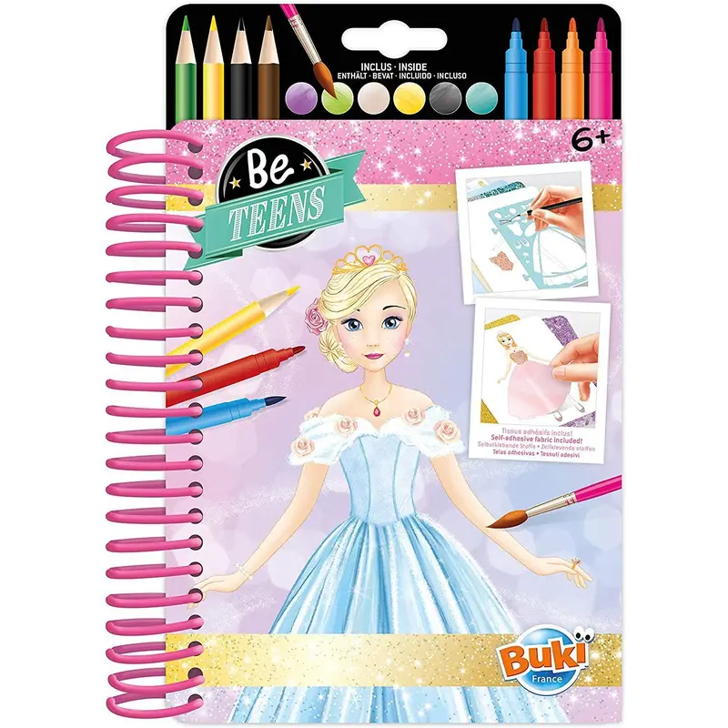 BUKI France CM101 Fashion Sketchbook Princess Dresses