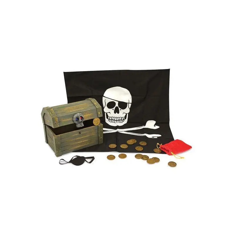 Melissa & Doug 12576 Wooden Pirate Chest