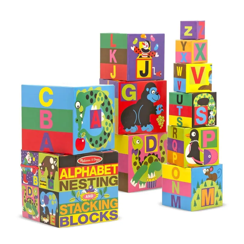 Melissa & Doug 12782 Alphabet Nesting & Stacking Blocks