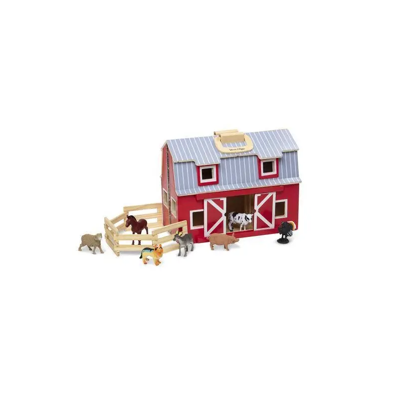 Melissa & Doug 13700 Wooden Fold & Go Barn