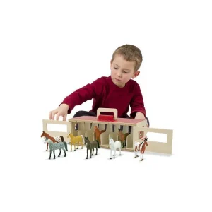 Melissa & Doug 13744 Take-along Show-horse Stable Play Set