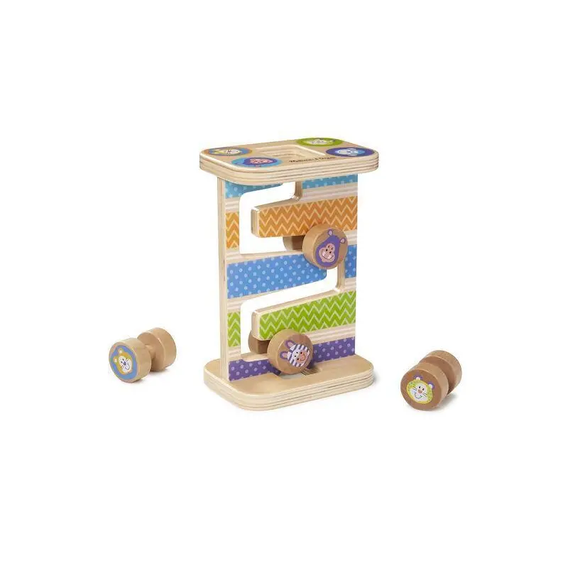 Melissa & Doug 40125 First Play Wooden Safari Zig-zag Tower