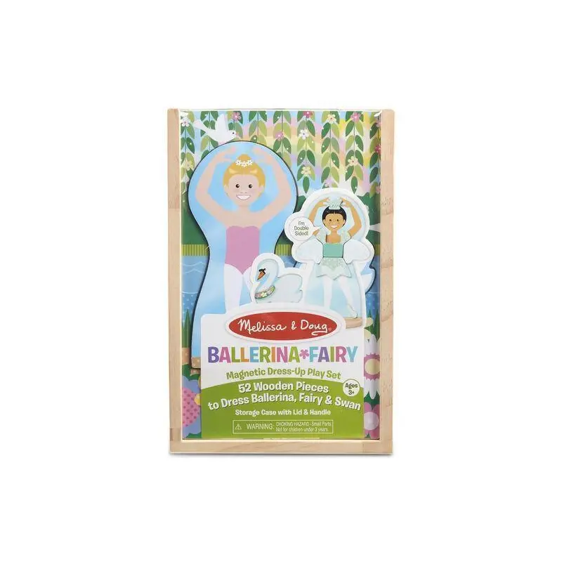 Melissa & Doug 40322 Ballerina Fairy Magnetic Doll Dress-up Set