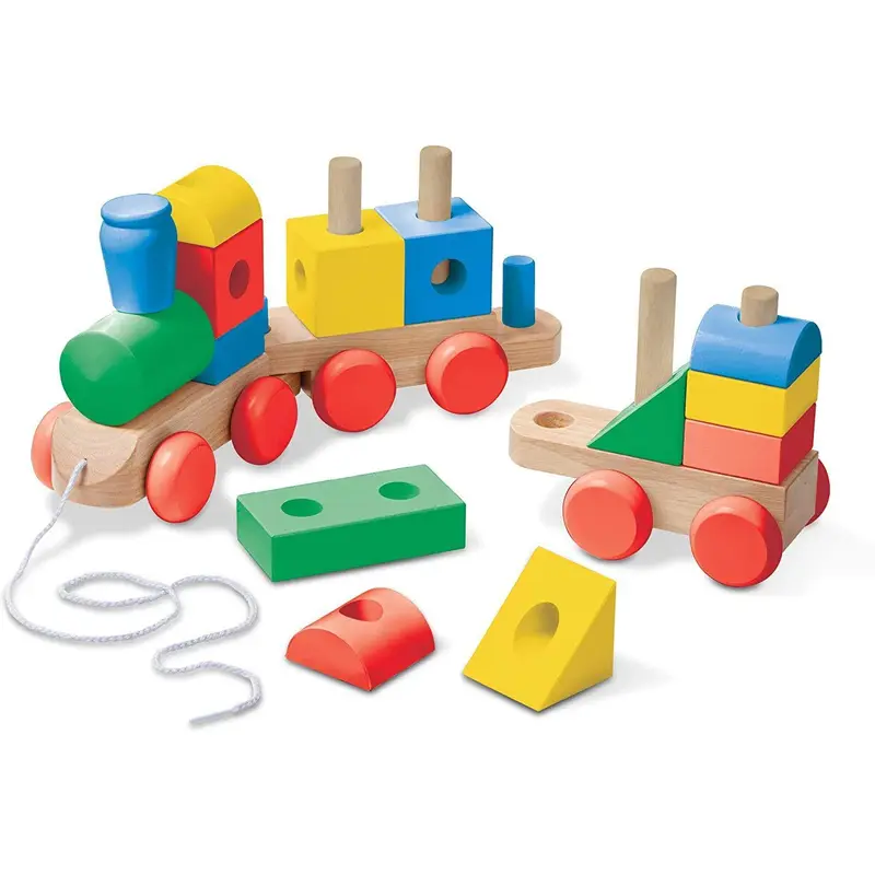 Melissa & Doug 40544 Wooden Classic Jumbo Stacking Train