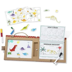 Melissa & Doug 41321 Reusable Drawing & Magnet Kit  Dinosaurs