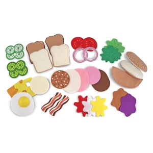 Melissa & Doug Felt Play Food - Sandwich Set