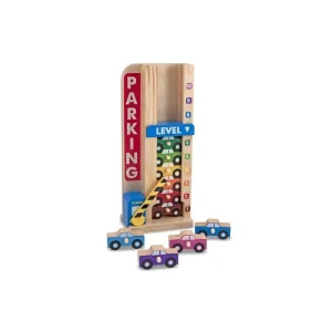 Melissa & Doug Wooden Stack & Count Parking Garage