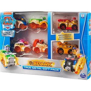 PAW Patrol True Metal 6 Spark Vehicles Pack Gift Set