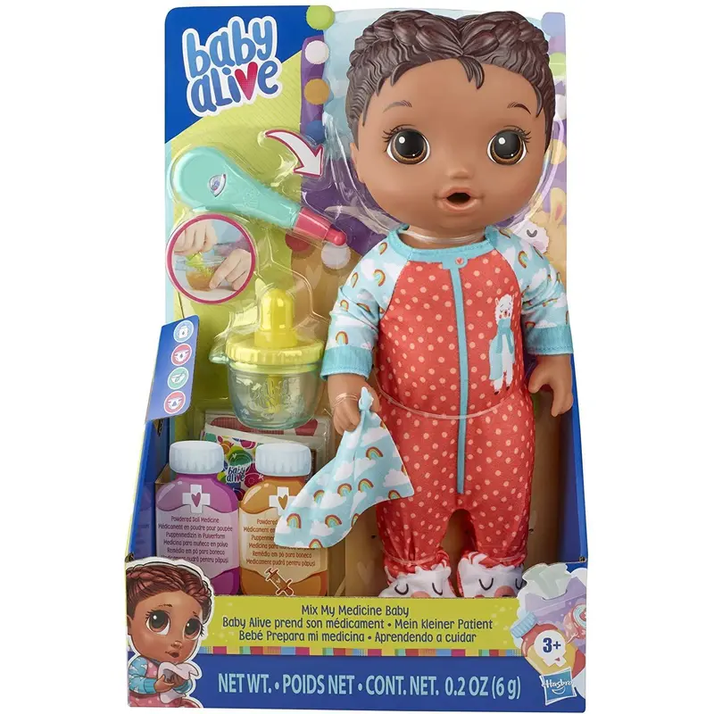 Baby Alive E6941 Mix My Medicine Baby Doll, Llama Pyjamas Dolls