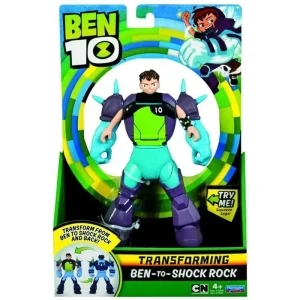 Ben 10 BEN29200 Ben-to-shockrock Transforming Action Figure Action Toys & Playsets