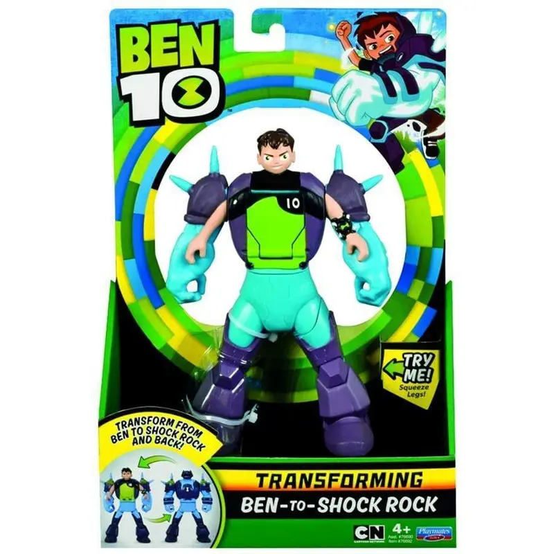 Ben 10 BEN29200 Ben-to-shockrock Transforming Action Figure Action Toys & Playsets