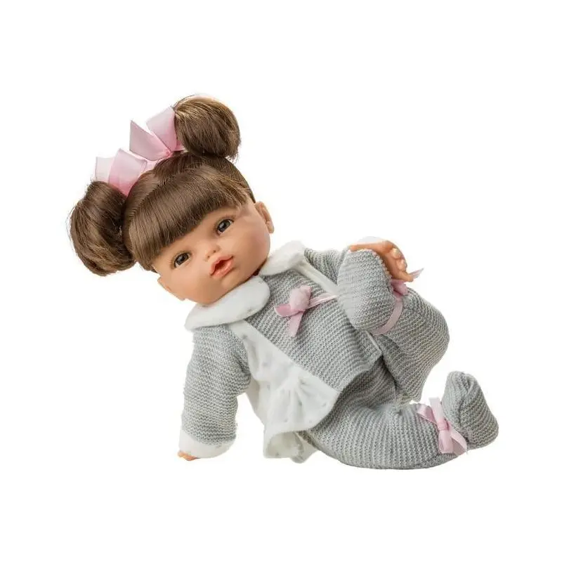 Berjuan Doll 2402 Large Posturitas Gray Suit 32cm Pink Dolls