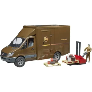Bruder 02538 MB Sprinter UPS with Driver and Accessories Cars