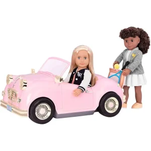 Our Generation BD67051 Pink In The Drivers Seat Retro Cruiser
