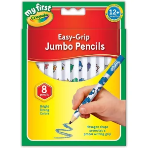 Crayola My First Jumbo Easy Grip Colouring Pencils, Pack of 8