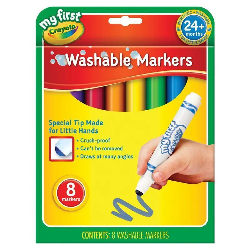 Crayola My First Washable Markers 8 Pack Stationery