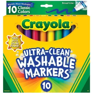 Crayola Ultra-clean Washable Markers 10 Pack Arts & Crafts