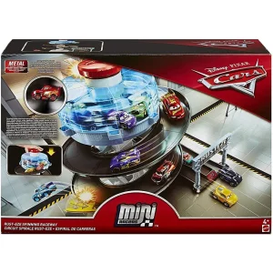 Disney Cars FYN86 Movie Mini Spiral, Spinning Race Set