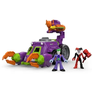 Fisher-Price Imaginext DWV56 Joker and Harley Quinn Battle Vehicle Cars