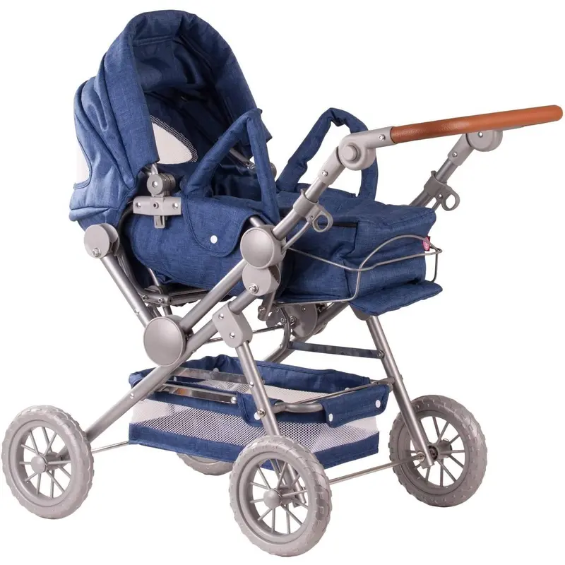 GOTZ 3402869 Doll's Pram Denim - Doll Accessories Dolls Accessories