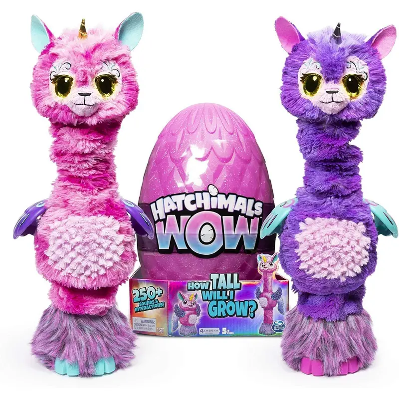 Hatchimals WOW Llalacorn 32-inch Tall Interactive with Re-hatchable Egg Action Toys & Playsets
