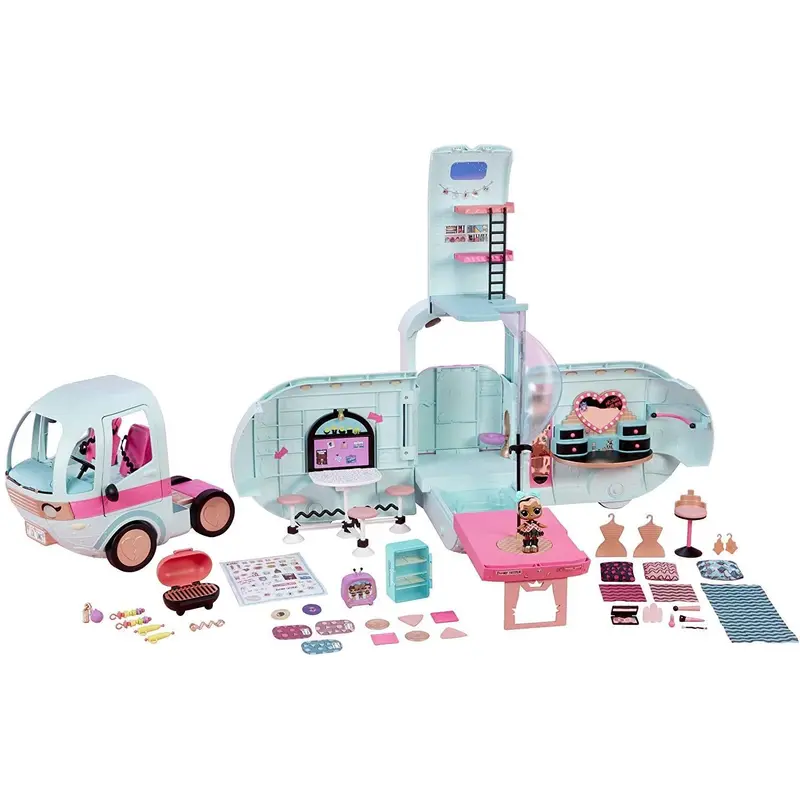 LOL Surprise! 2-in-1 Glamper Fashion Camper with 55+ Surprises Dolls Accessories